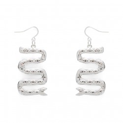 Silver Serpent Earring