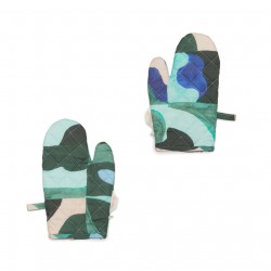 Painted Blocks Oven Mitt Pair