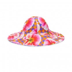 Poppy Gingham Floppy Hat