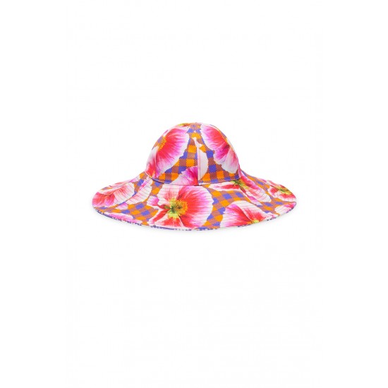 Poppy Gingham Floppy Hat