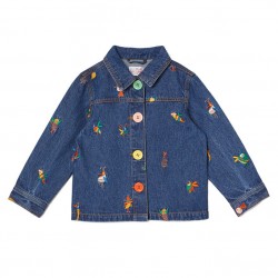 Bugs Embroidered Denim Jacket