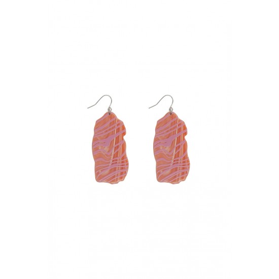 Pink Brush Earrings