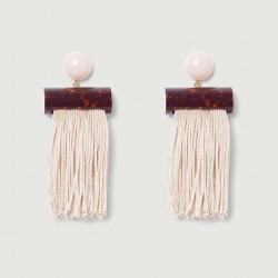 Flat Tassel Earrings