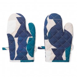 Puzzled Oven Mitt Pair