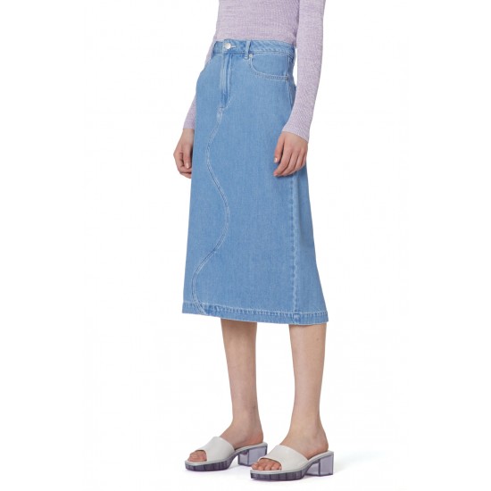 Lila Denim Skirt