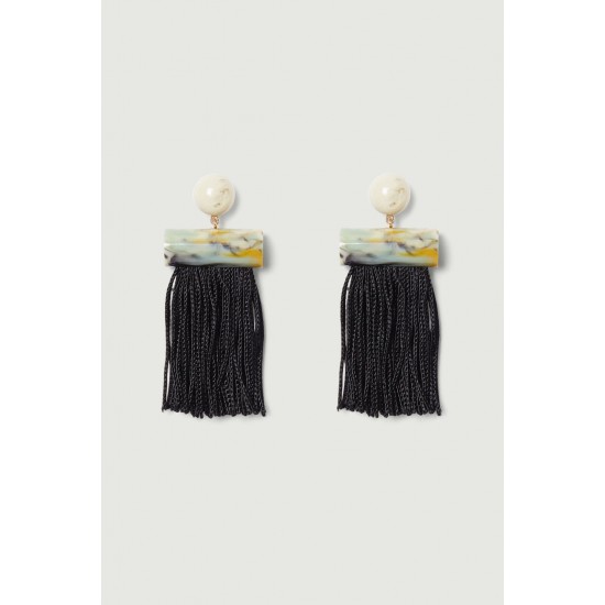 Flat Tassel Earrings