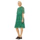 Spot Pleated Dress