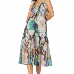 Abstract Long Dress