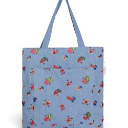 Fruity Denim Tote