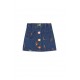 Bug Snap Denim Skirt