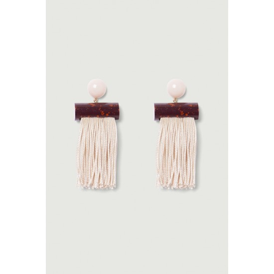 Flat Tassel Earrings