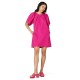 Fuschia Ruffle Mini Dress