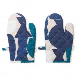 Puzzled Oven Mitt Pair