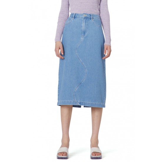 Lila Denim Skirt