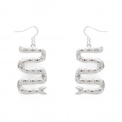 Silver Serpent Earring