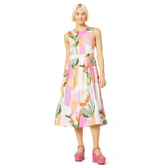 Protea Pleated Dress