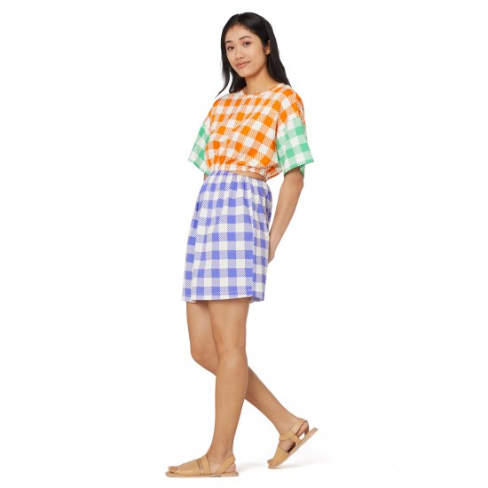 Gingham Glow Tee Dress